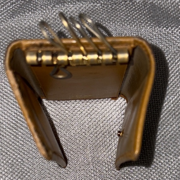 Celine Macadam Gold Plated Keyring Card Holder Wallet - Picture 13 of 13